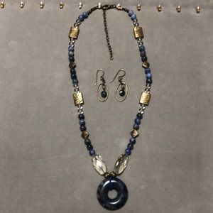 Soladite Necklace& Earrings